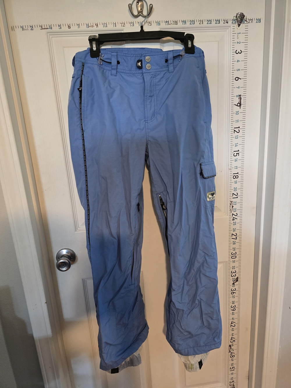 Roxy Woman's Light Blue Cargo Snow Pants